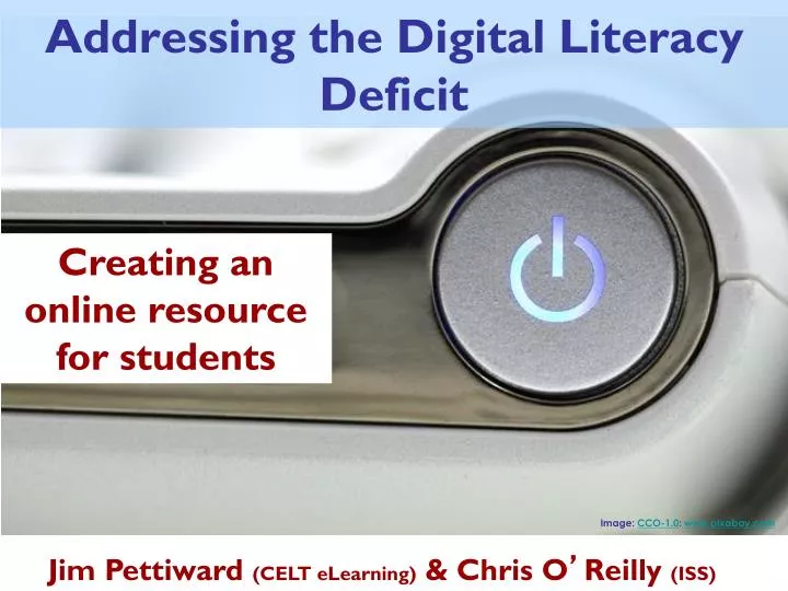 addressing the digital literacy deficit n.