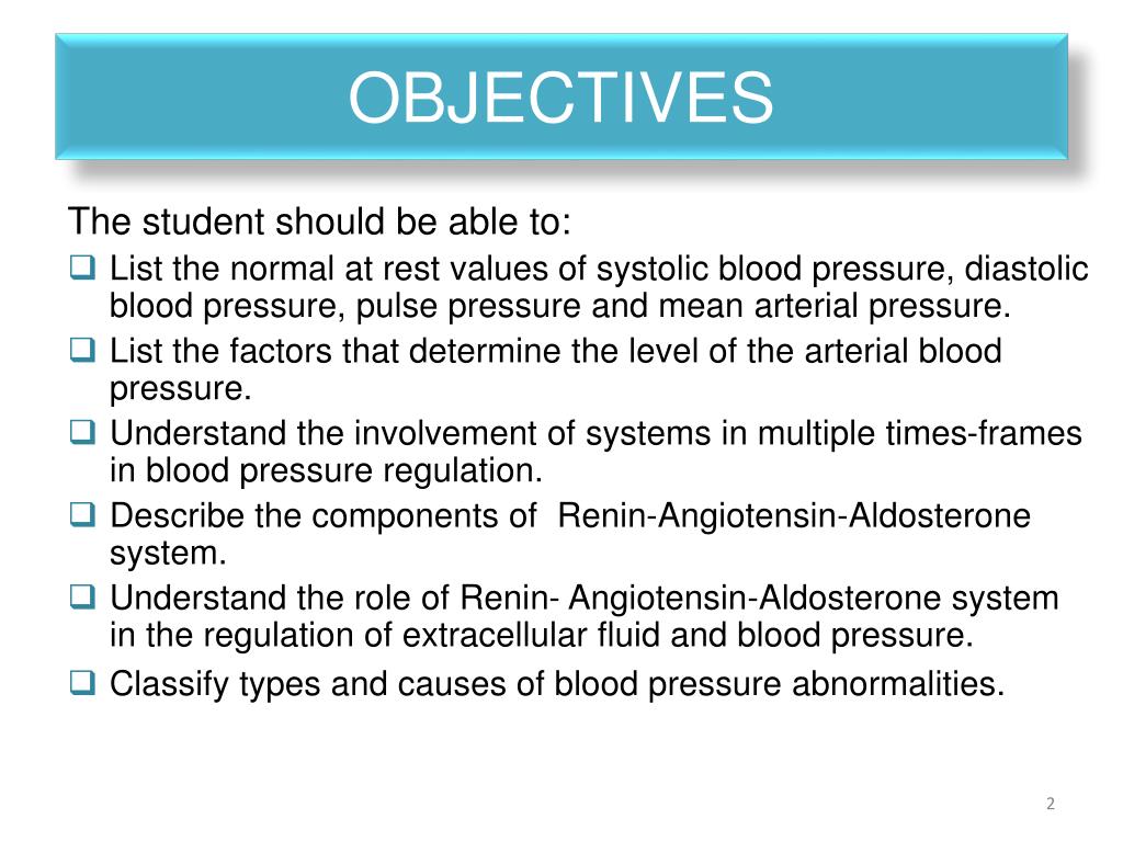 PPT - Regulation of Blood Pressure PowerPoint Presentation, free ...