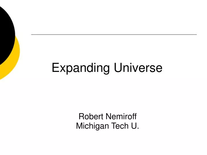 expanding universe n.