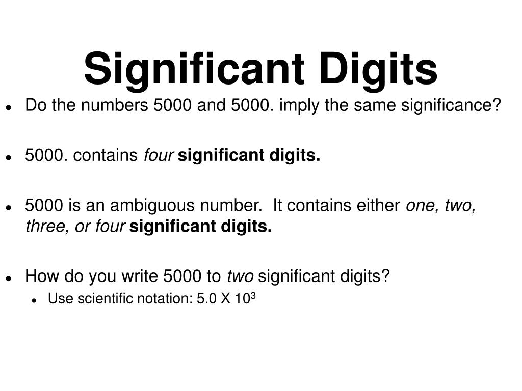Ppt significant digits powerpoint presentation free download id