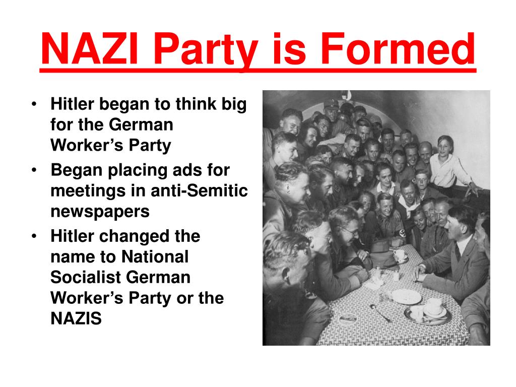 when was the nazi party created