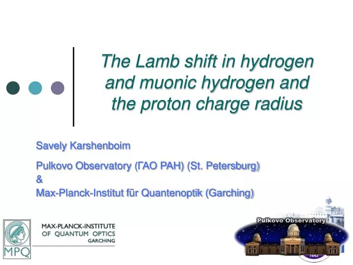 Lamb Shift Lamb Shift
