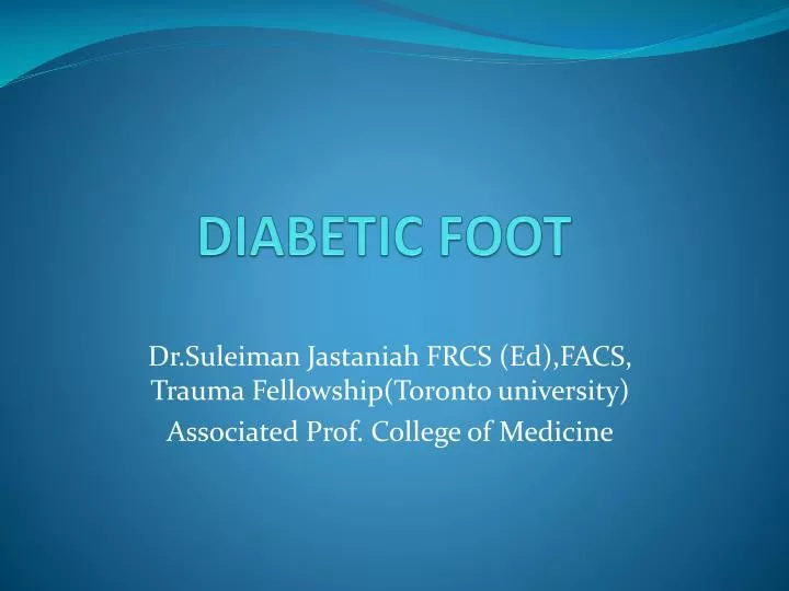 diabetic foot case presentation ppt