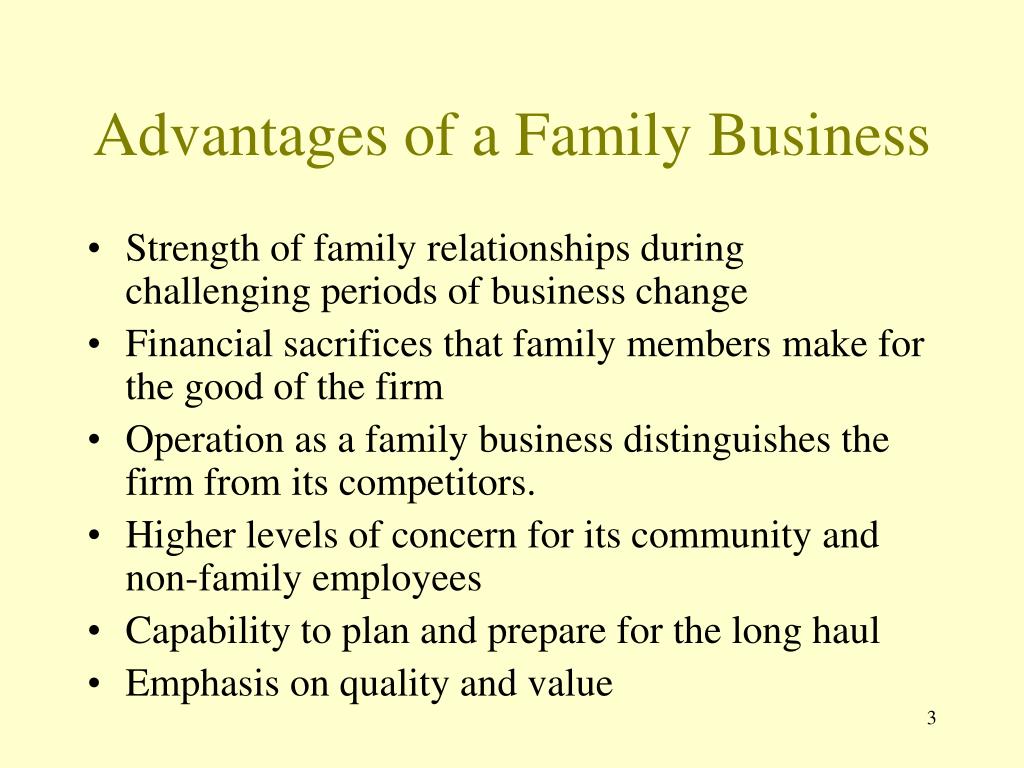 speech about family business