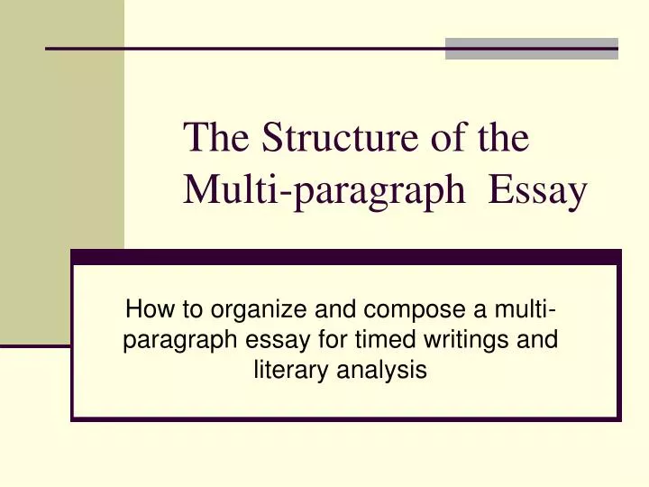 what are the components of a multi paragraph expository essay