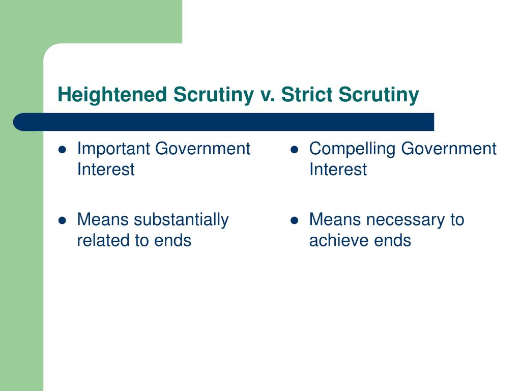 strict scrutiny vs intermediate scrutiny strict scrutiny vs intermediate scrutiny