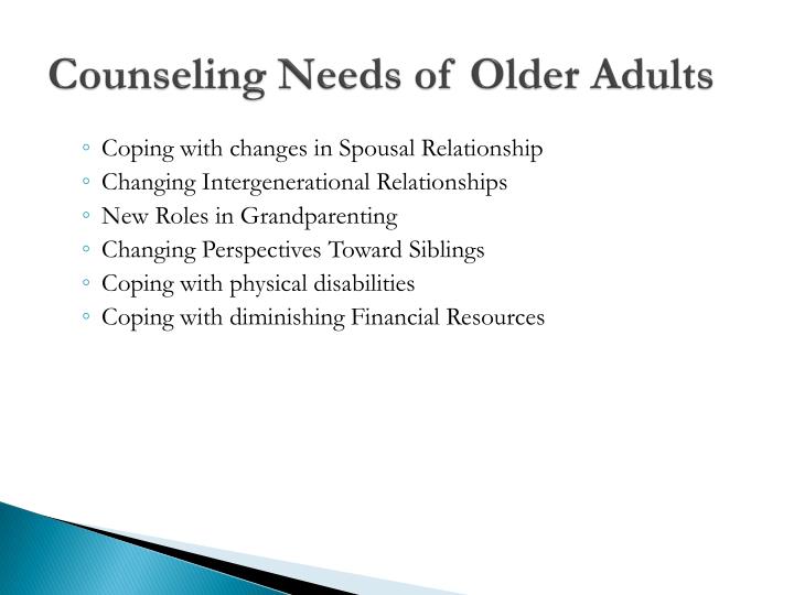 Rare Counseling older adults certainly Counseling older adults really