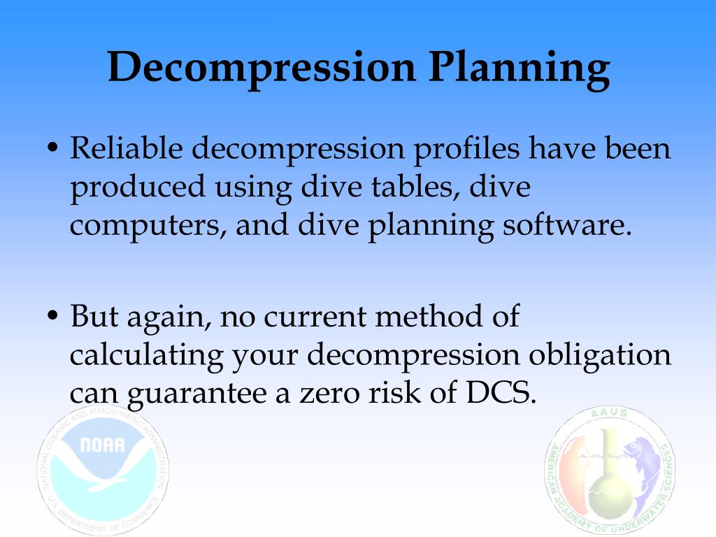 buhlmann decompression software