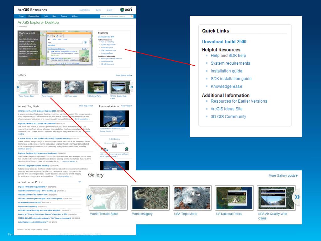 Ppt Arcgis Explorer Desktop Sdk Powerpoint Presentation Free Download Id