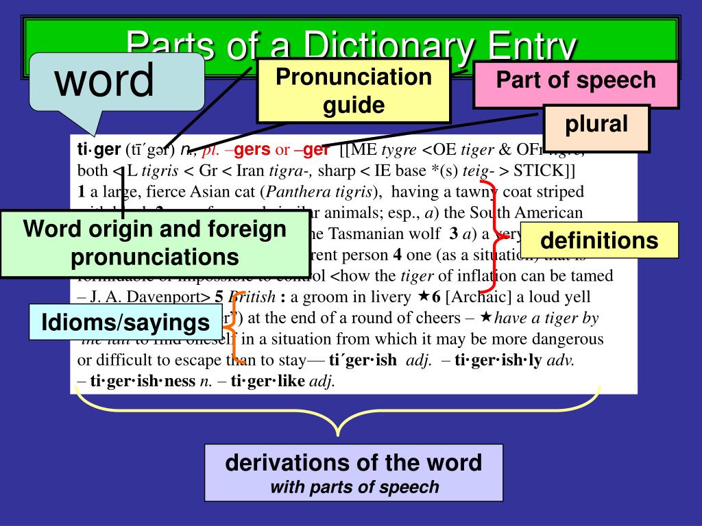 the dictionary meaning of presentation