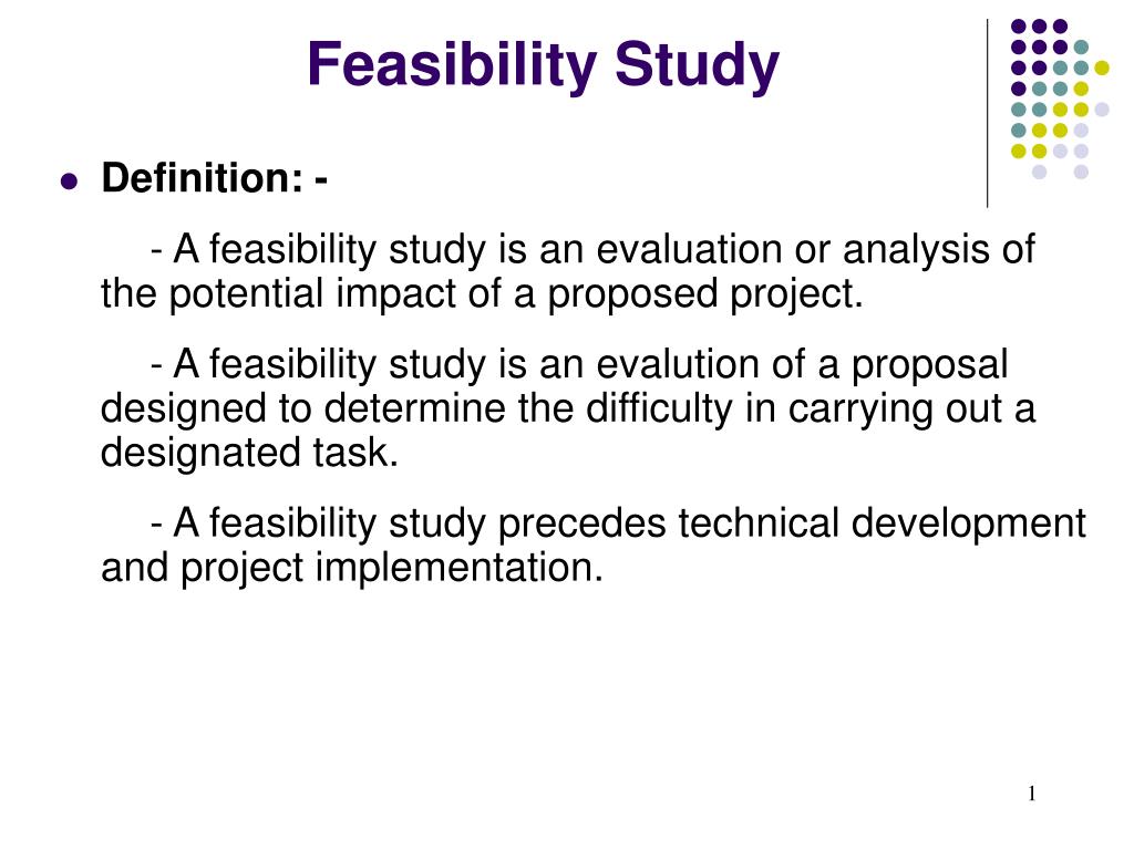 feasibility study in clinical research ppt