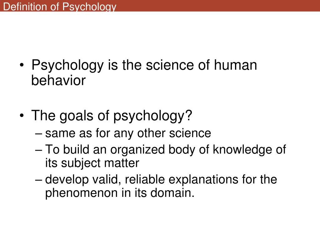 presentation psychology definition
