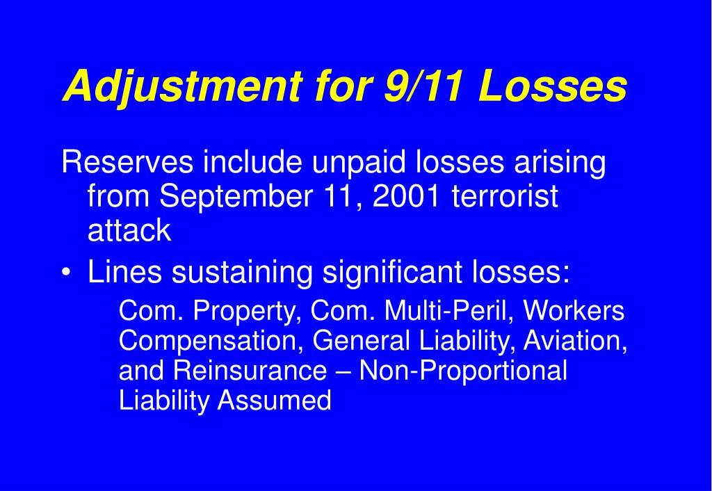 PPT ISO Study Of Industry Loss And Loss Adjustment Expense Reserve S
