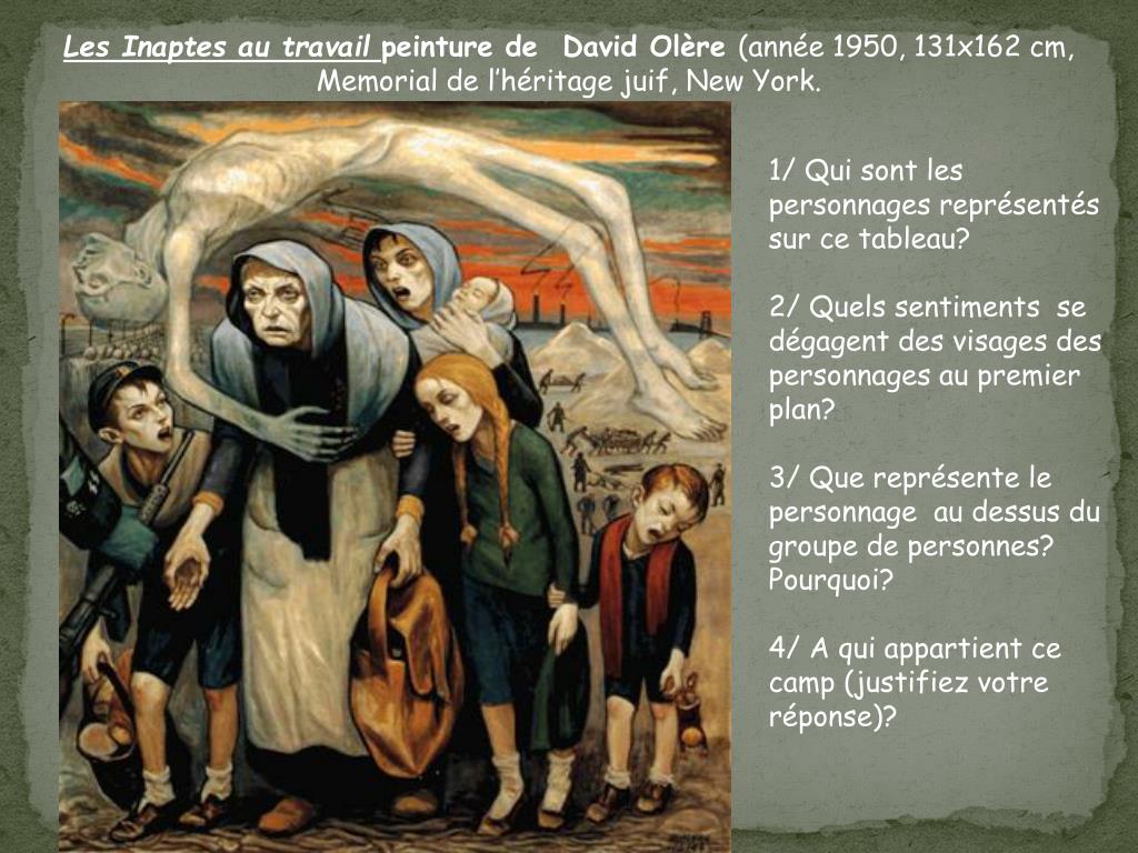 Les Inaptes Au Travail Par David Olère PPT - HISTOIRE DES ARTS PowerPoint Presentation, free download - ID:1715465