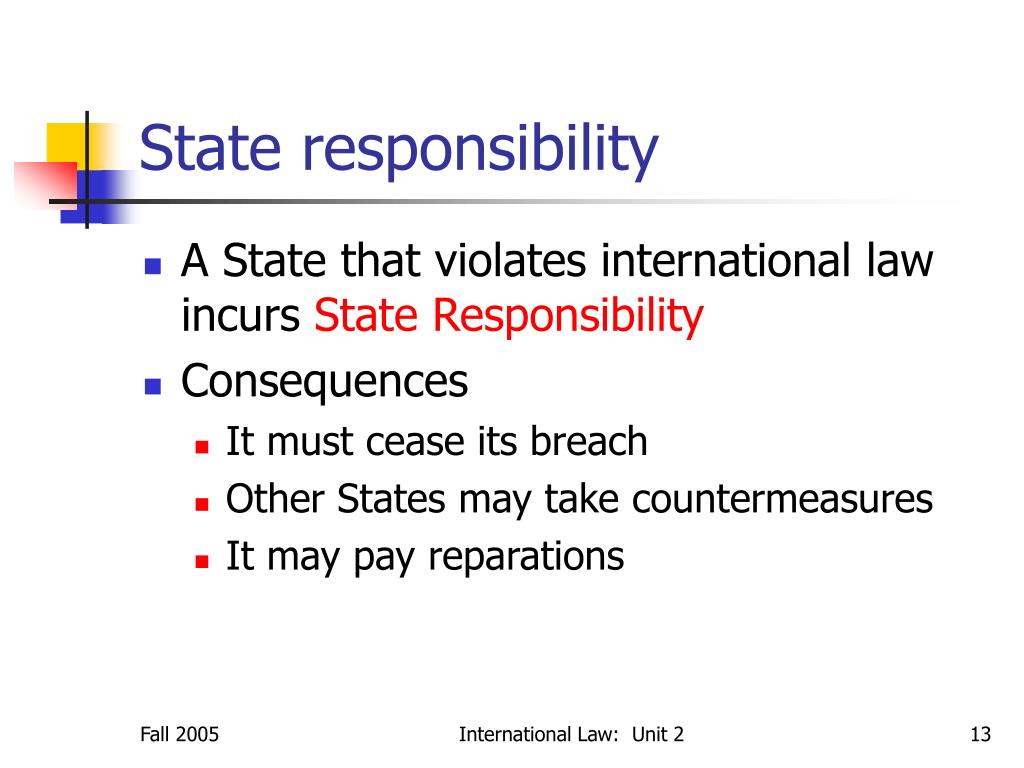 State responsibility international law