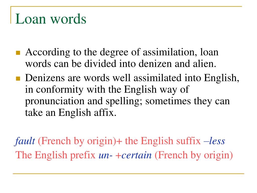 PPT English Lexicology A General Survey of English Vocabulary