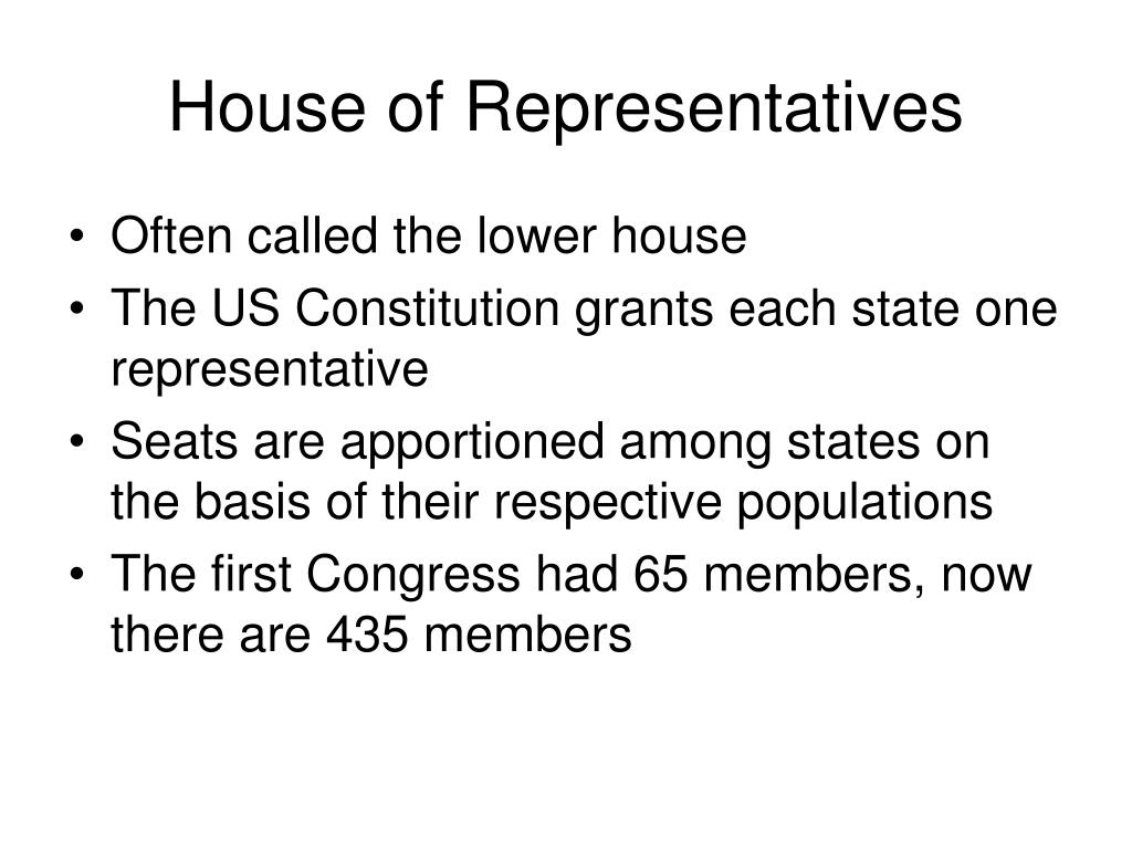the house of representatives is also called