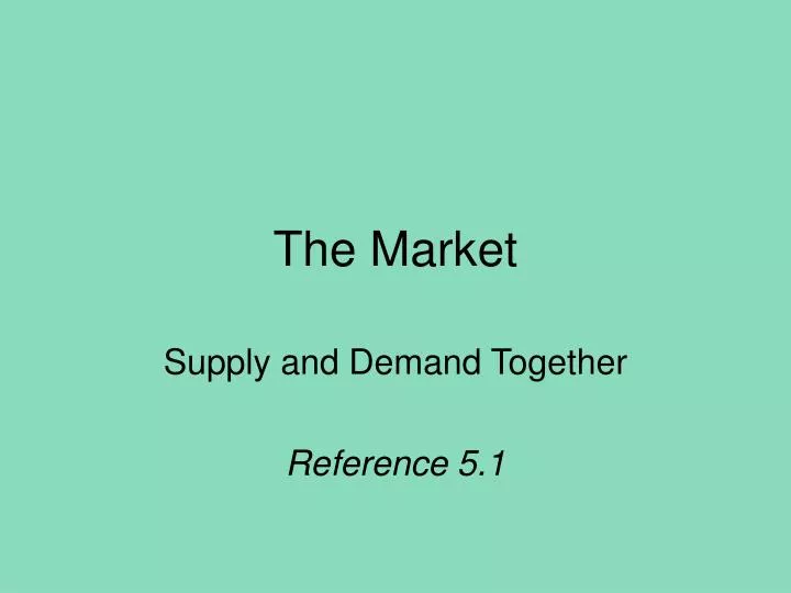the market n.
