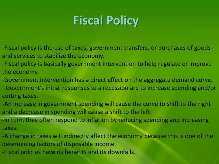 fiscal policy and government spending fiscal policy and government spending