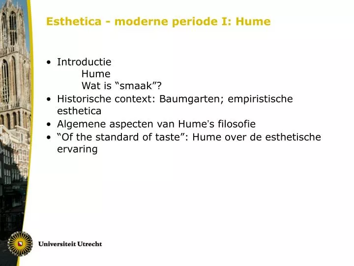 esthetica moderne periode i hume n.