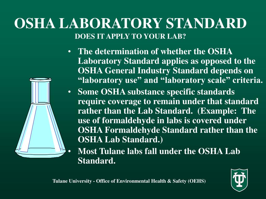 Ppt osha laboratory standard 29 cfr 1910 1450 powerpoint presentation