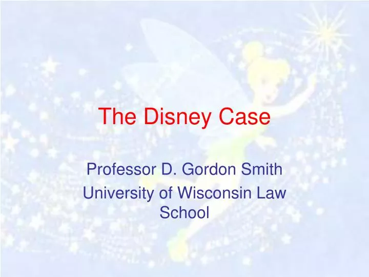 PPT The Disney Case PowerPoint Presentation, free download ID1718705
