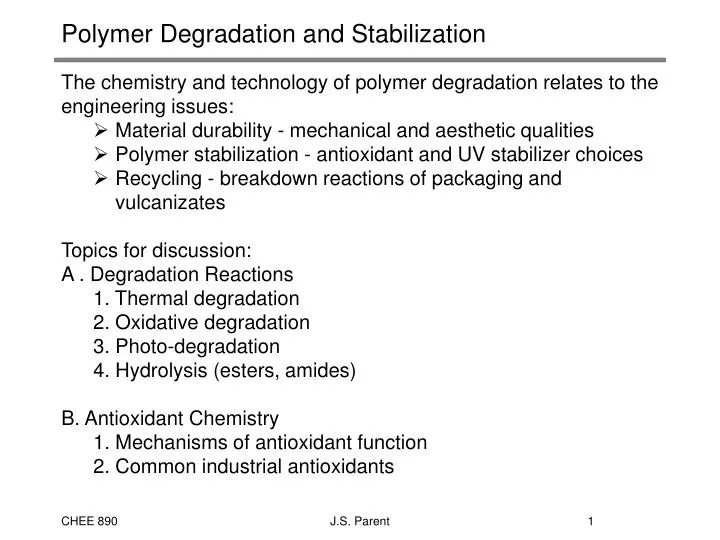 Uv Degradation Of Polymers – The Thermal Degradation of Polymer ...
