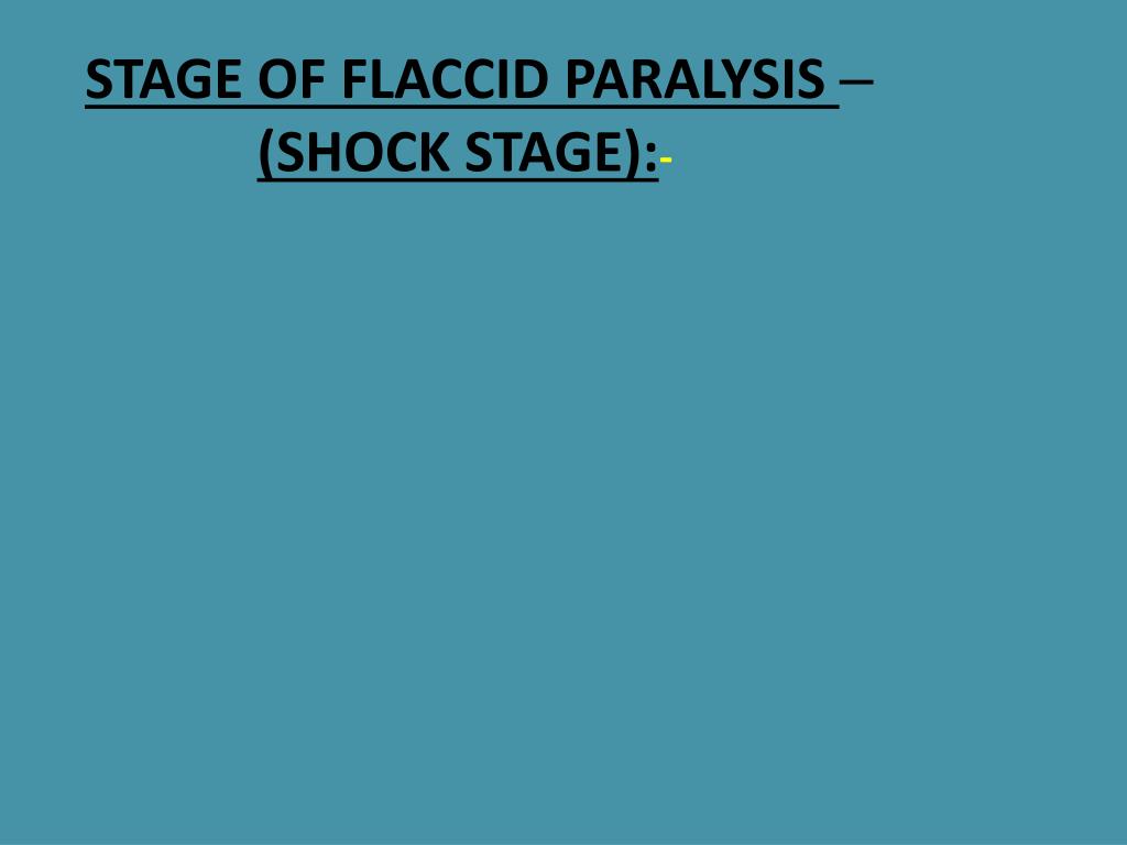 Flaccid Hemiplegia