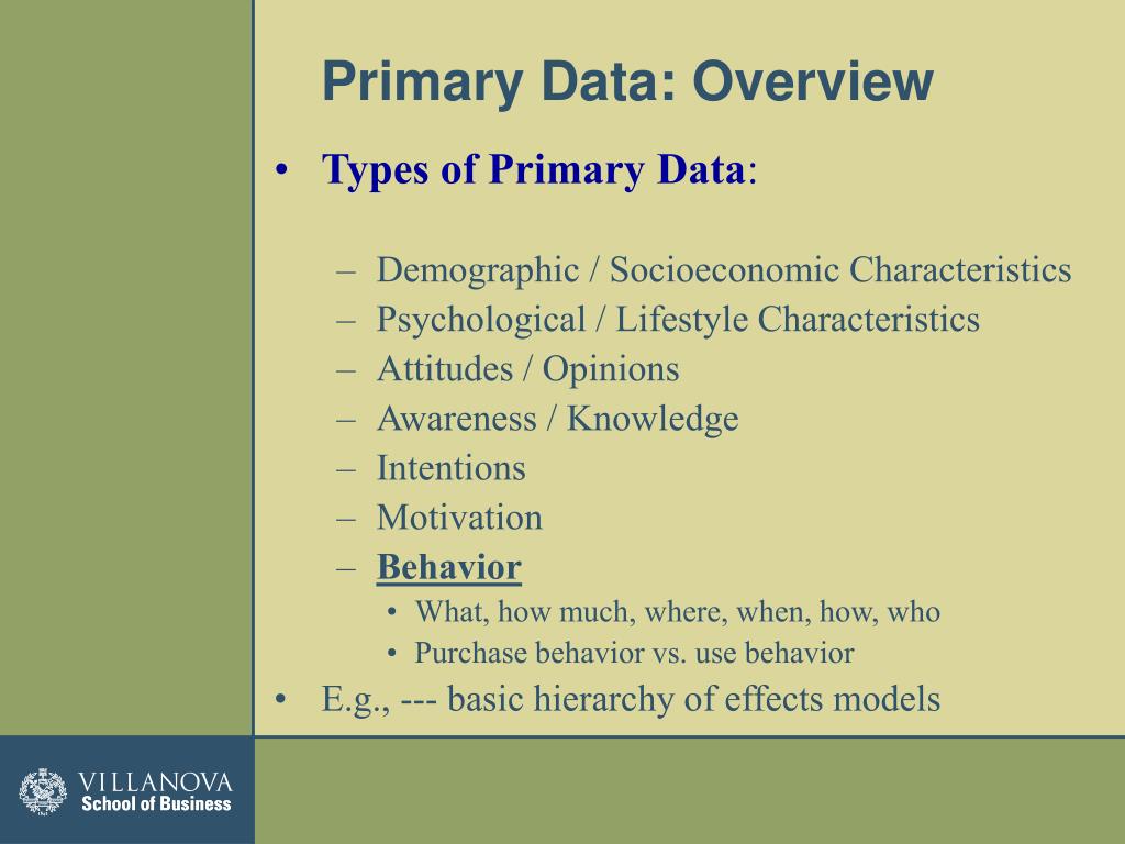 PPT - Primary Data: The Basics PowerPoint Presentation, free download ...