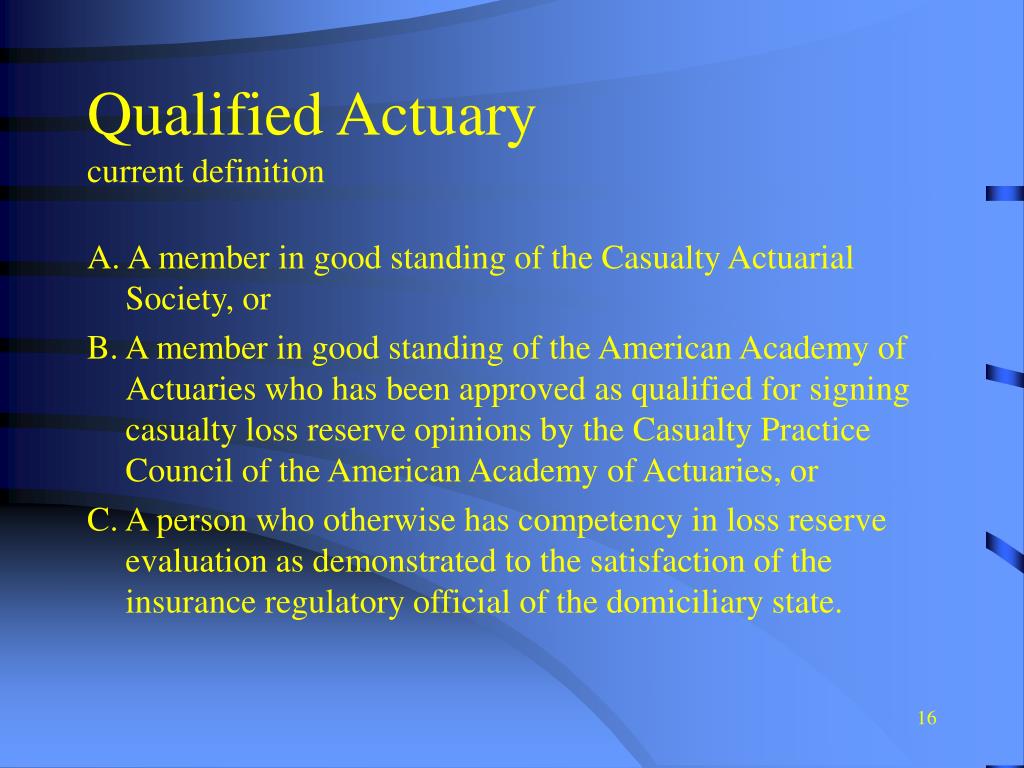 PPT Reserve/Opinion Issues from a Regulatory Perspective Proposed