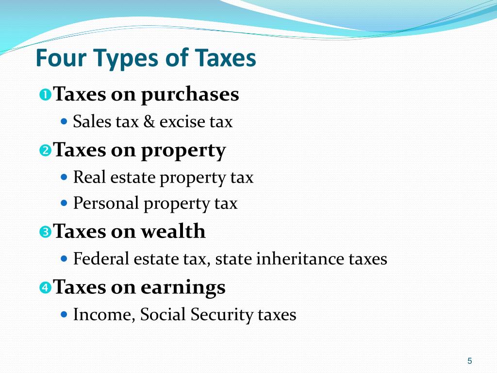 different types of taxes essay
