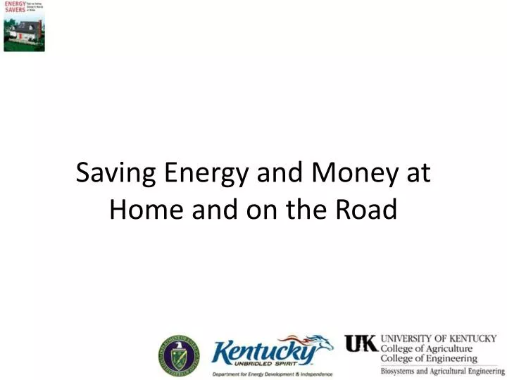 saving energy and money at home and on the road n.