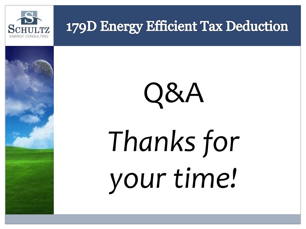 PPT - Understanding 179D Tax Deductions for Energy Efficient Commercial ...