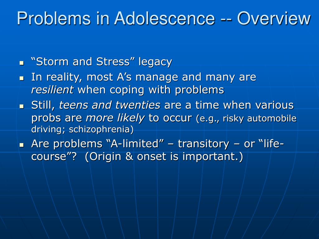 adolescence problems