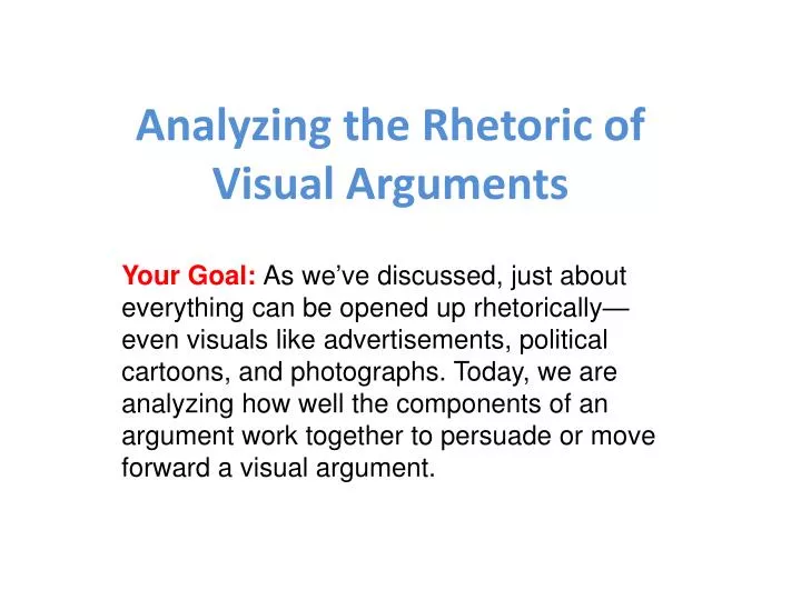 analyzing the rhetoric of visual arguments n.