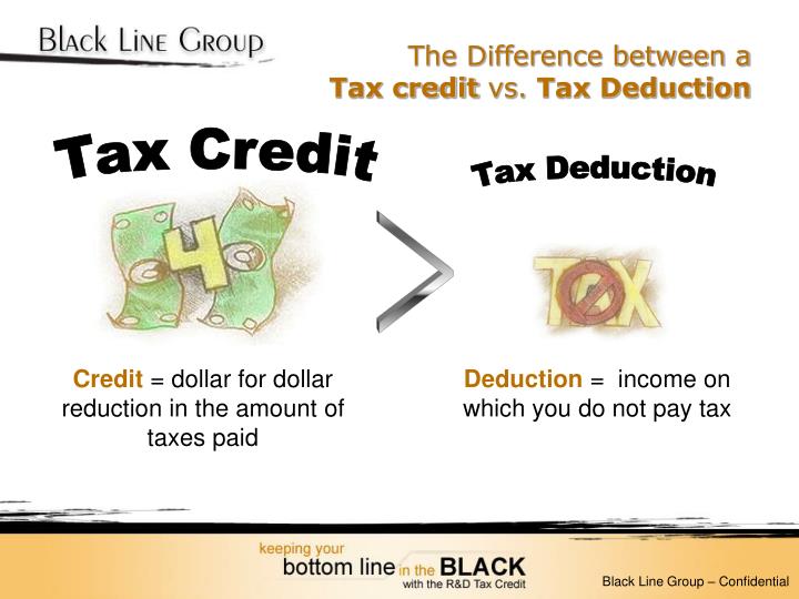ppt-the-difference-between-a-tax-credit-vs-tax-deduction-powerpoint