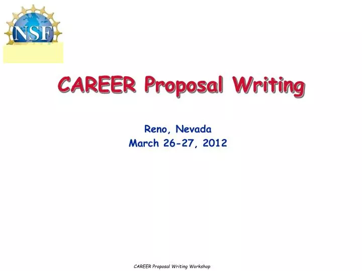 career proposal writing n.