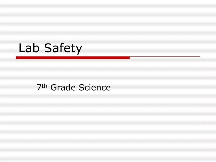lab safety n.