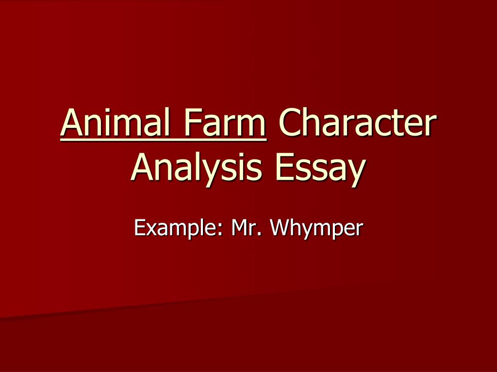 PPT - Animal Farm Character Analysis Essay PowerPoint Presentation, free download - ID:1722775 PPT - Animal Farm Character Analysis Essay PowerPoint Presentation, free download - ID:1722775