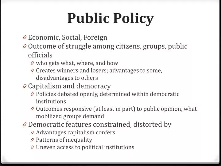 public policy n.