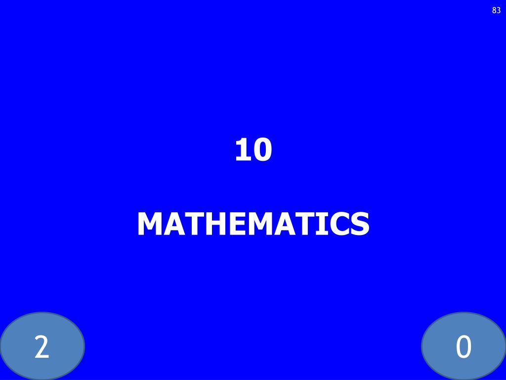 PPT - 2011 GALLAUDET UNIVERSITY NATIONAL ACADEMIC BOWL PRELIMINARY What Is The 83rd Term Of The Arithmetic Sequence