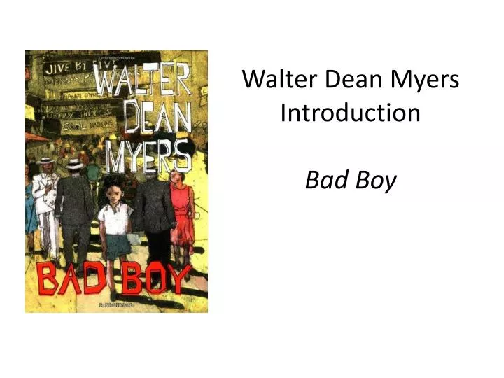 walter dean myers introduction bad boy n.