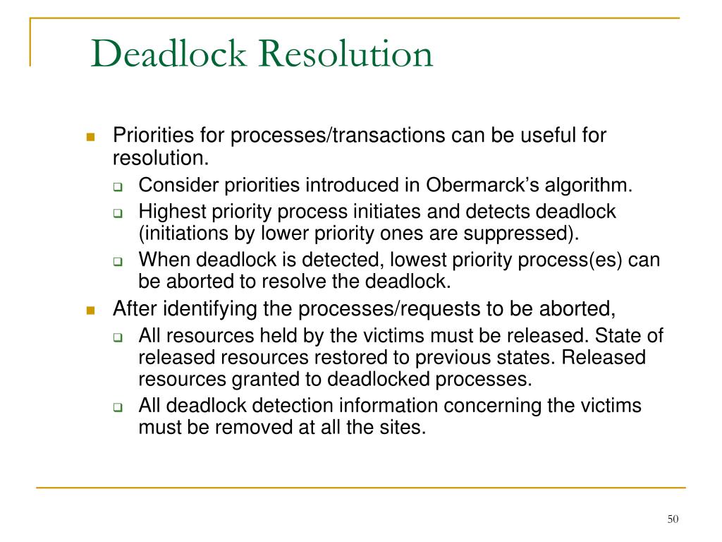 PPT Deadlock PowerPoint Presentation Free Download ID 1723808