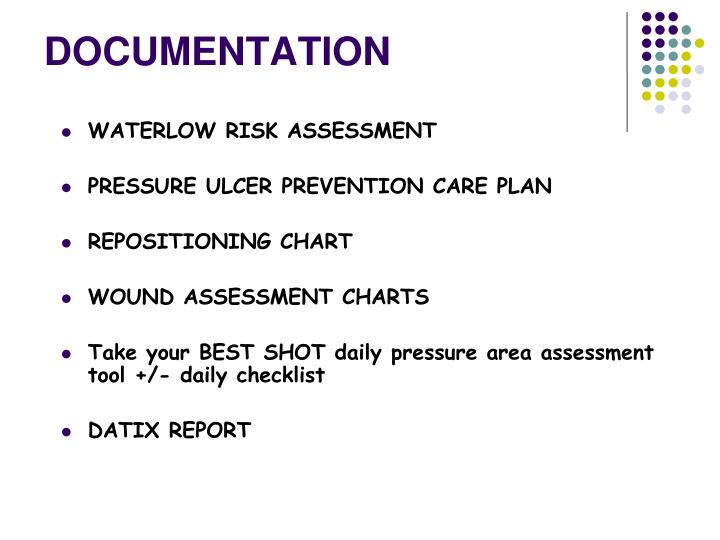 ppt prevention of hospital acquired pressure ulcers blood pressure documentation chart