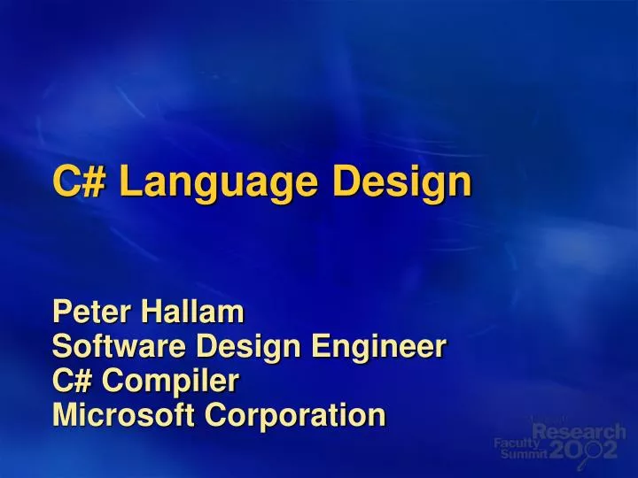 c language design n.
