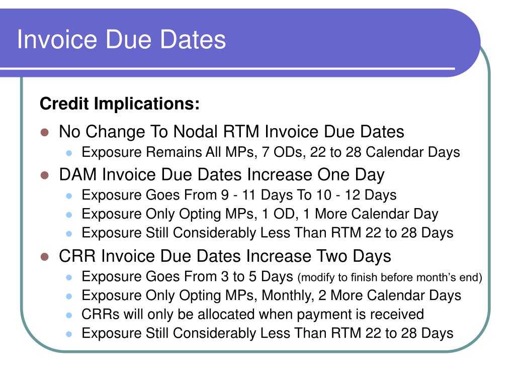 PPT Invoice Due Dates PowerPoint Presentation Free Download ID 1724629