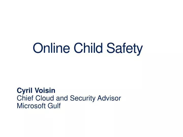 online child safety n.