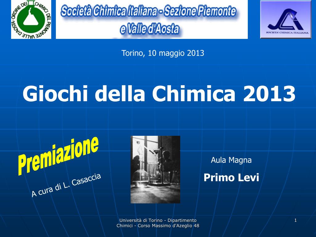 PPT - Giochi Della Chimica 2013 PowerPoint Presentation, Free Download ...