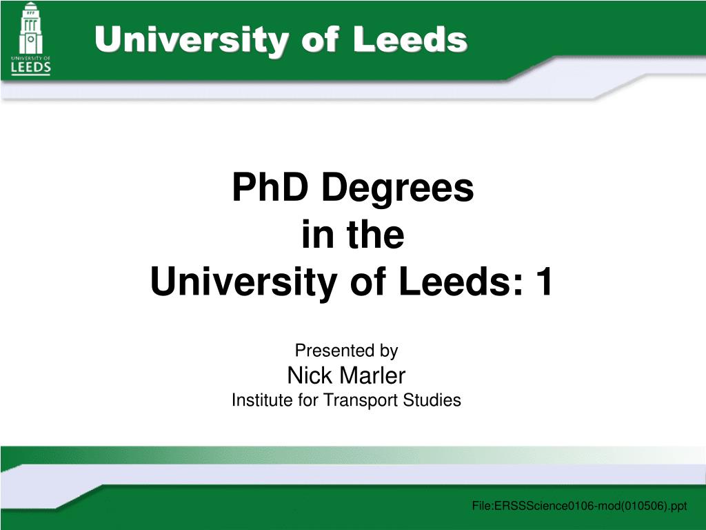phd projects leeds
