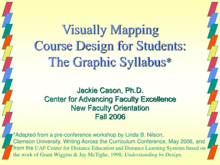visually mapping course design for students the graphic syllabus n.